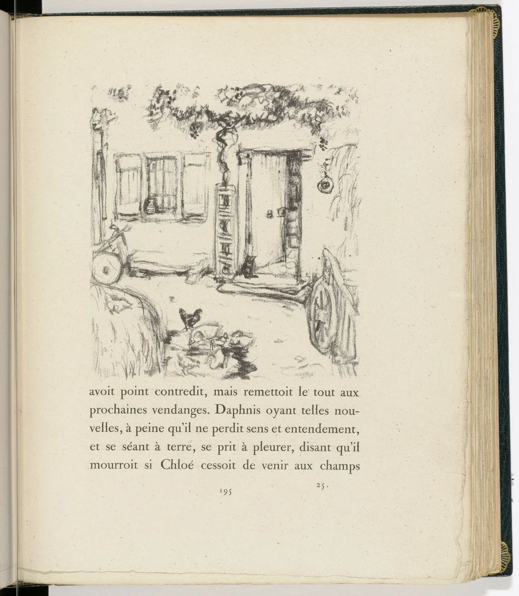 In-text plate (page 195) from Daphnis et Chloé by Pierre Bonnard, illustrated book, 1902