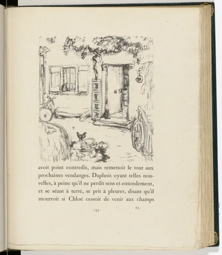 In-text plate (page 195) from Daphnis et Chloé by Pierre Bonnard, illustrated book, 1902