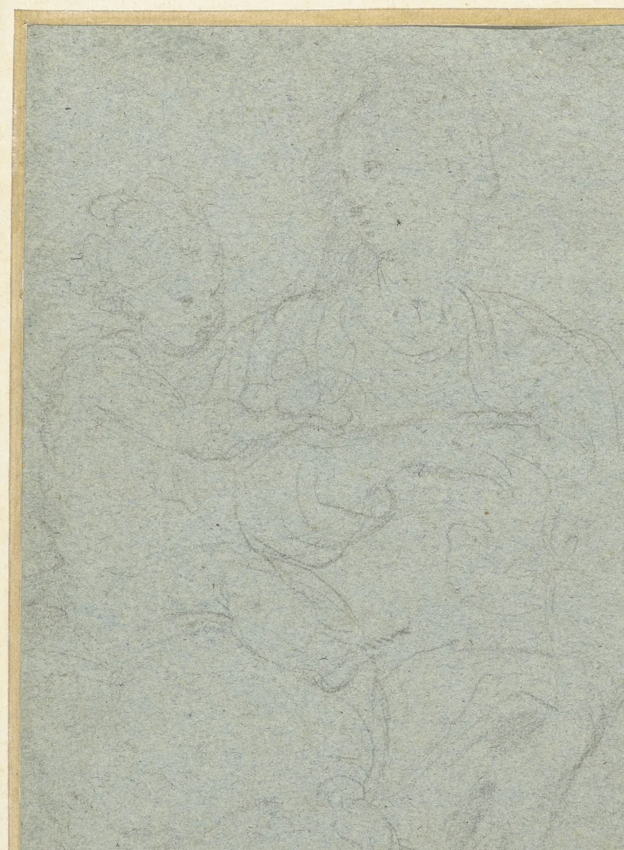 Madonna met Kind by Parmigianino, drawing, 1529-1530