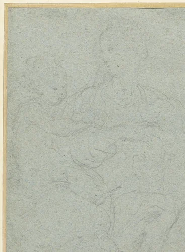 Madonna met Kind by Parmigianino, drawing, 1529-1530