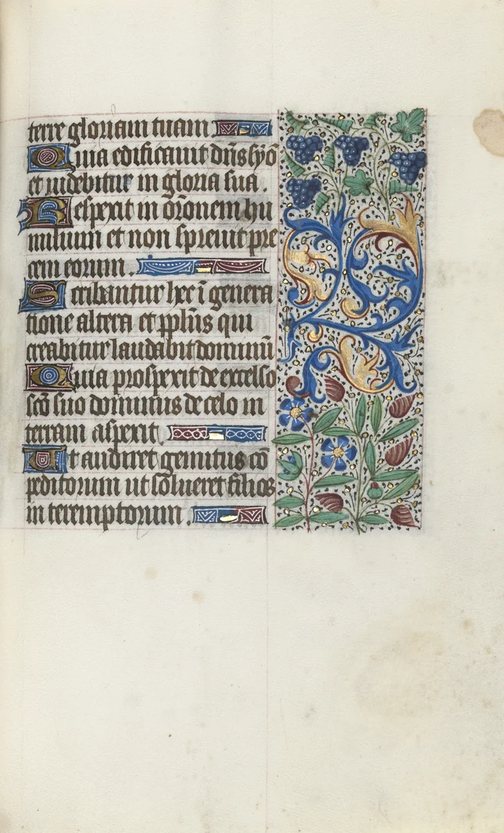 Book of Hours (Use of Rouen): fol. 89r by Master of the Geneva Latini, book, 1465-1475
