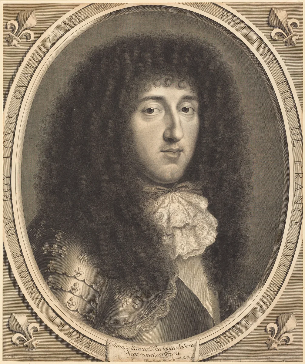 Philippe, Duc d'Orléans by Robert Nanteuil, print, 1671