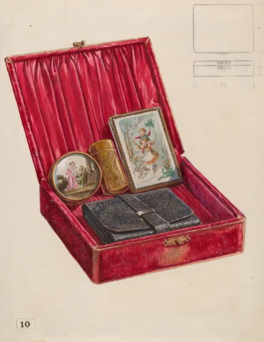 Lady's Dressing Case by Thomas Holloway, index of american design, 1936