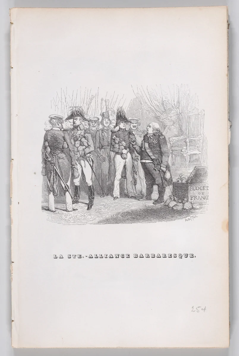 The Barbaric Holy Alliance, from "The Complete Works of Béranger" by J. J. Grandville, print, 1836