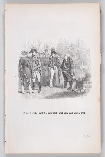 The Barbaric Holy Alliance, from "The Complete Works of Béranger" by J. J. Grandville, print, 1836