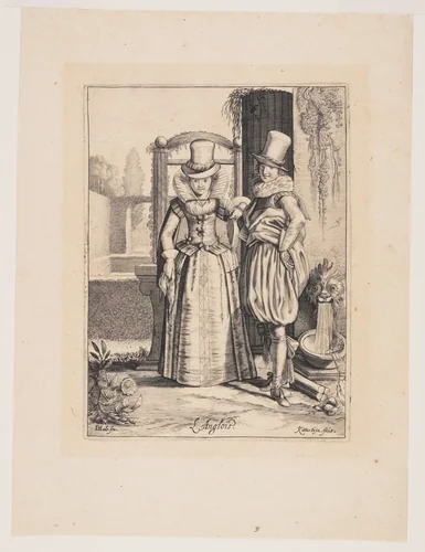 L’Anglois (The English) by Cornelis van Kittensteyn, print, 1620-1640