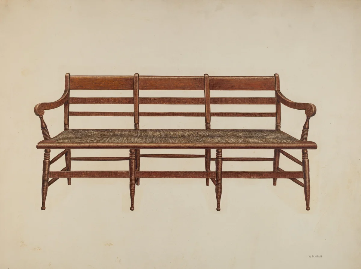 Settee by Harry Eisman, index of american design, 1940