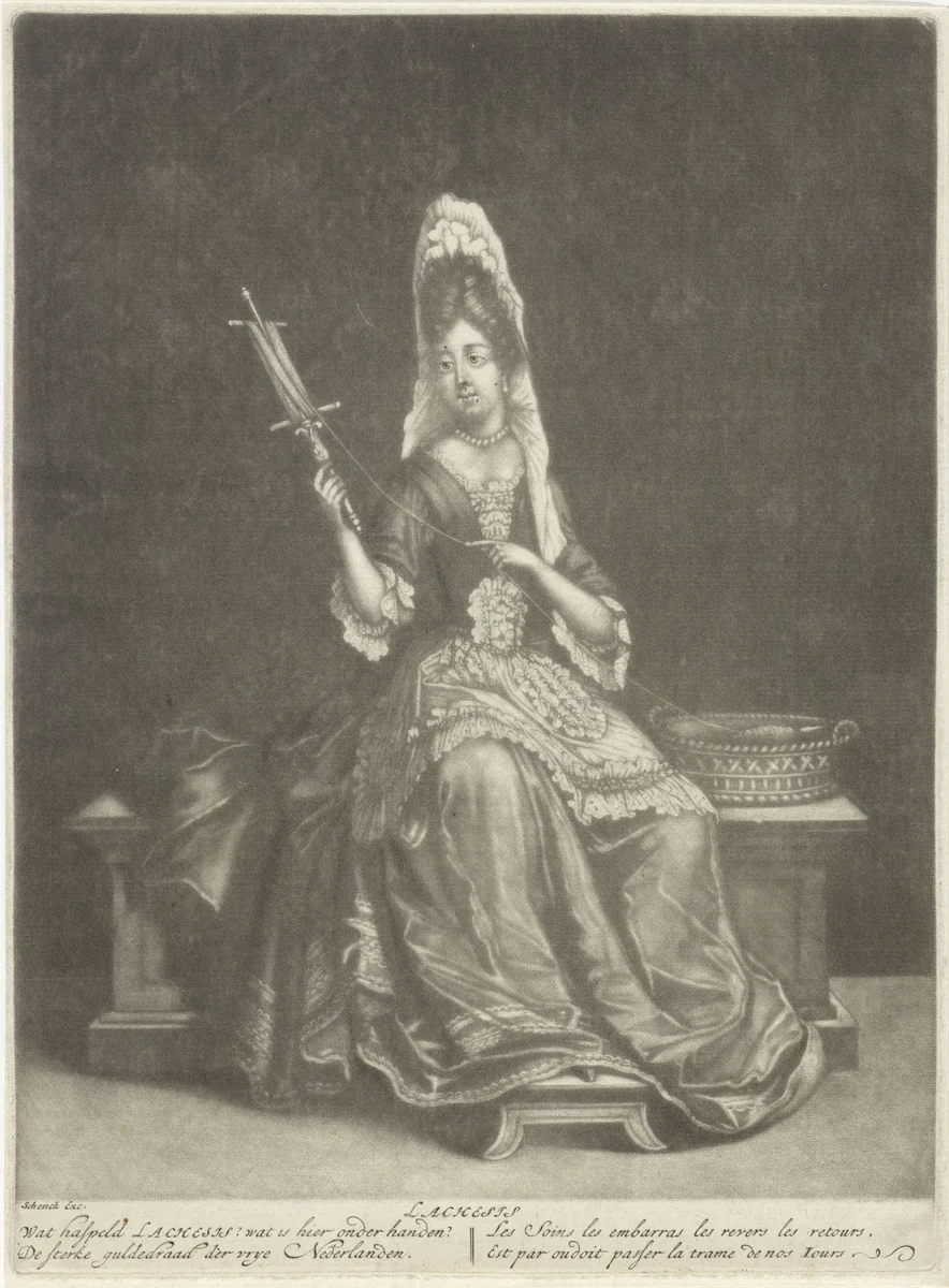 Lachesis by anonymous, print, 1680-1713