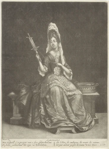 Lachesis by anonymous, print, 1680-1713