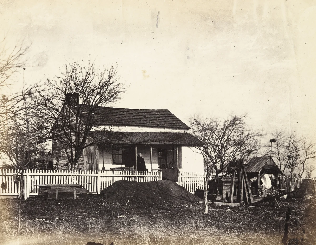 Head-Quarters Major General George G. Meade (During the Battle of Gettysburg) by Timothy O'Sullivan, Alexander Gardner, photograph, 1863