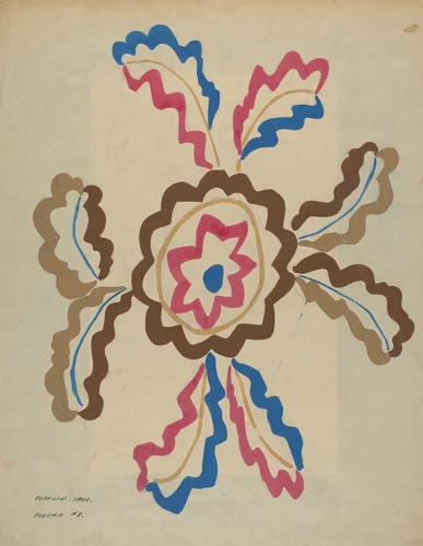 Colcha by Majel G. Claflin, index of american design, 1935-1942