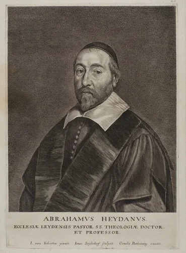 Abraham Heydan by Jonas Suyderhoef, print, 1633-1686