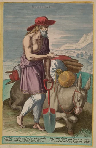 Issachar by Jan Sadeler I, portfolio, 1585