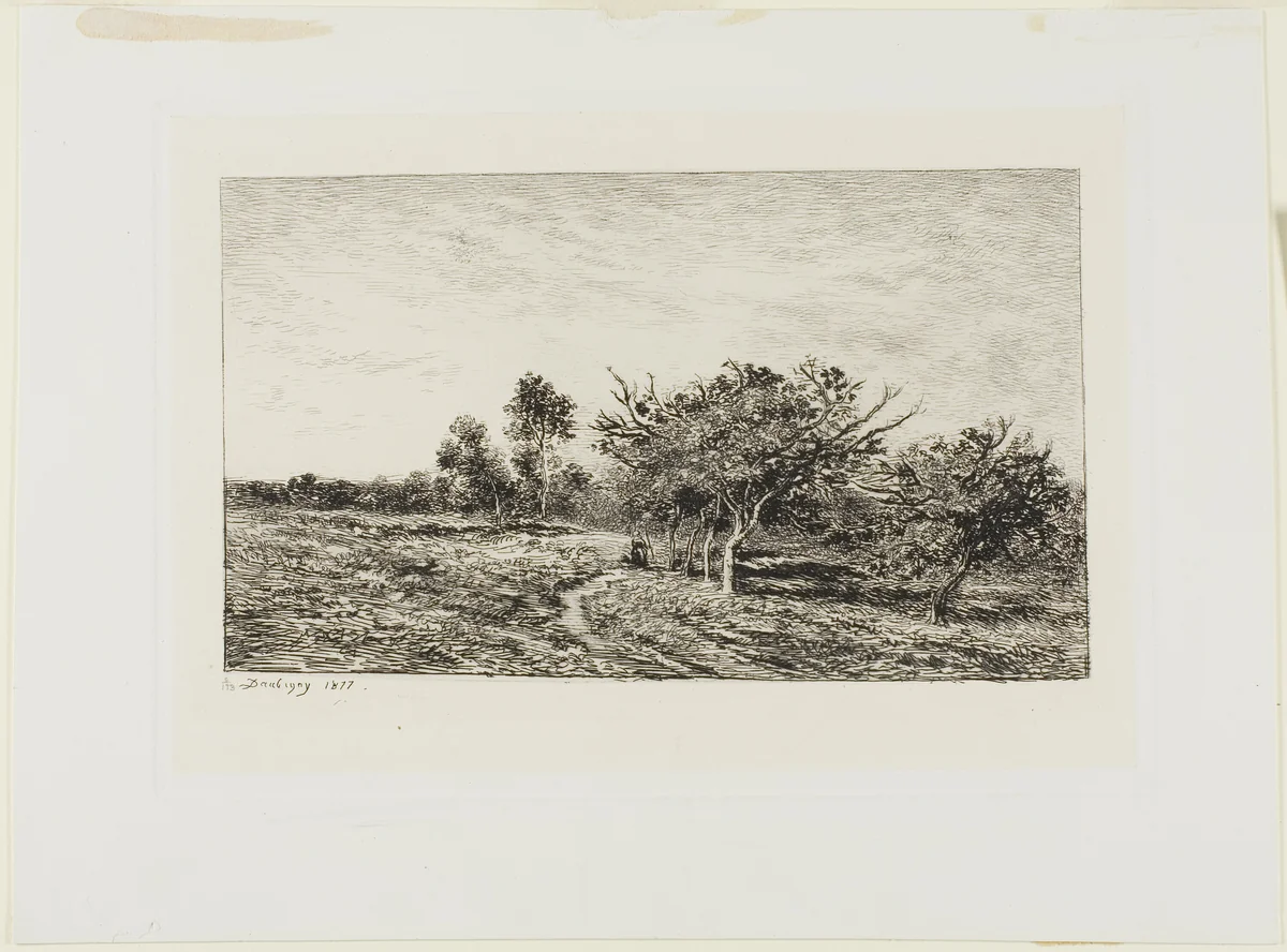 Apple Trees at Auvers by Charles-François Daubigny, print, 1877