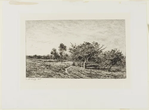 Apple Trees at Auvers by Charles-François Daubigny, print, 1877