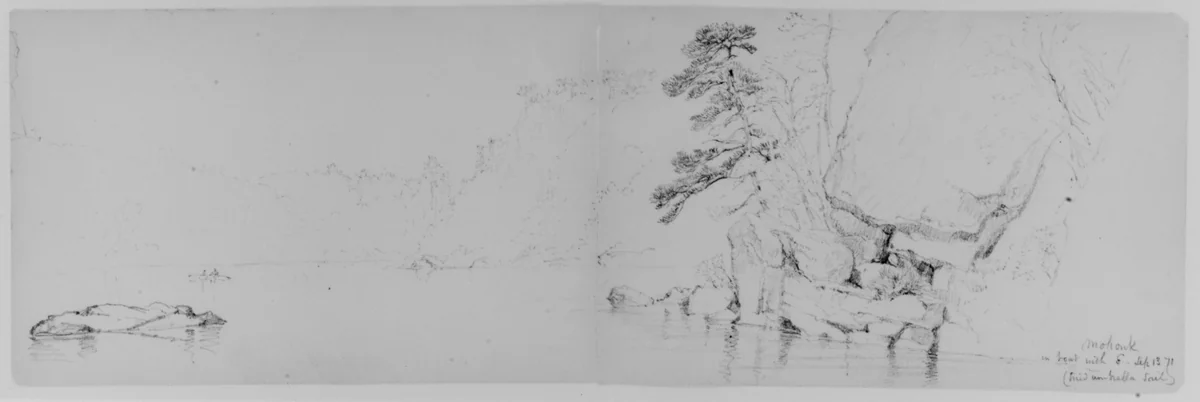 Mohonk, 1871 (from Sketchbook) by Daniel Huntington, artwork, 1870