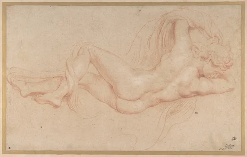 Hermaphrodite by Peter Paul Rubens, drawing, 1600-1699