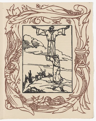 Plate (page 325) from Les Petites Fleurs de St. François (The Little Flowers of St. Francis) by Émile Bernard, illustrated book, 1928