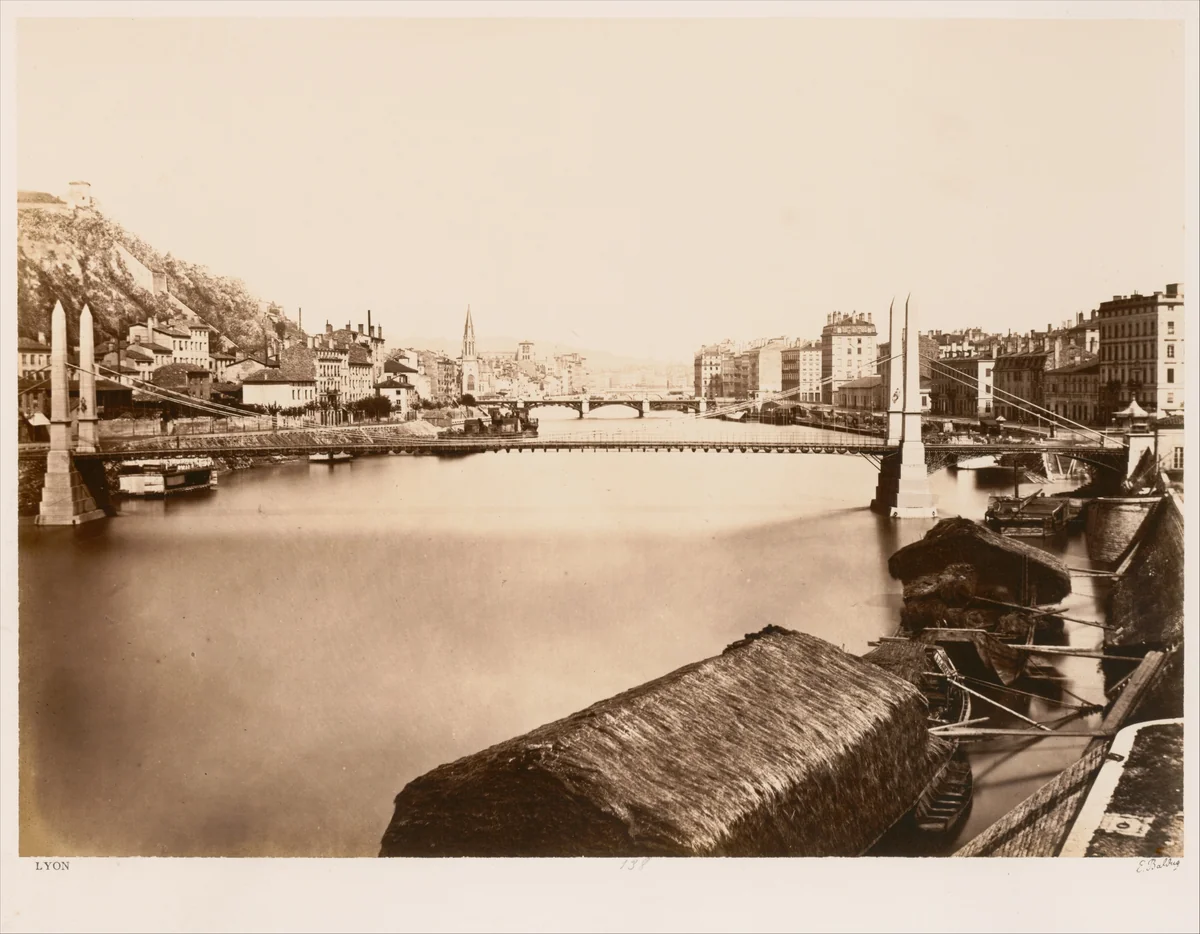 Lyon by Edouard Baldus, photograph, 1860-1862