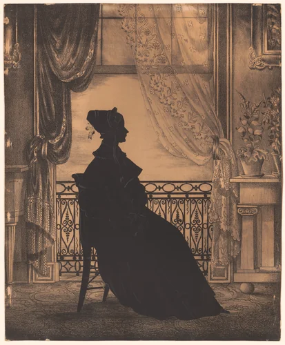Portrait of a Woman before a Window by William Henry Brown, other, 1845-1855