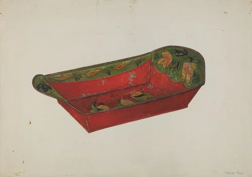 Toleware Bread Tray by Mildred Ford, index of american design, 1940