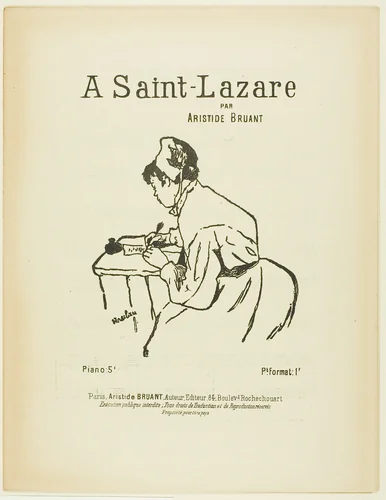 À Saint-Lazare by Henri de Toulouse-Lautrec, print, 1885