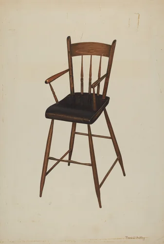 High Chair (for infants) by Frank Gutting, index of american design, 1938