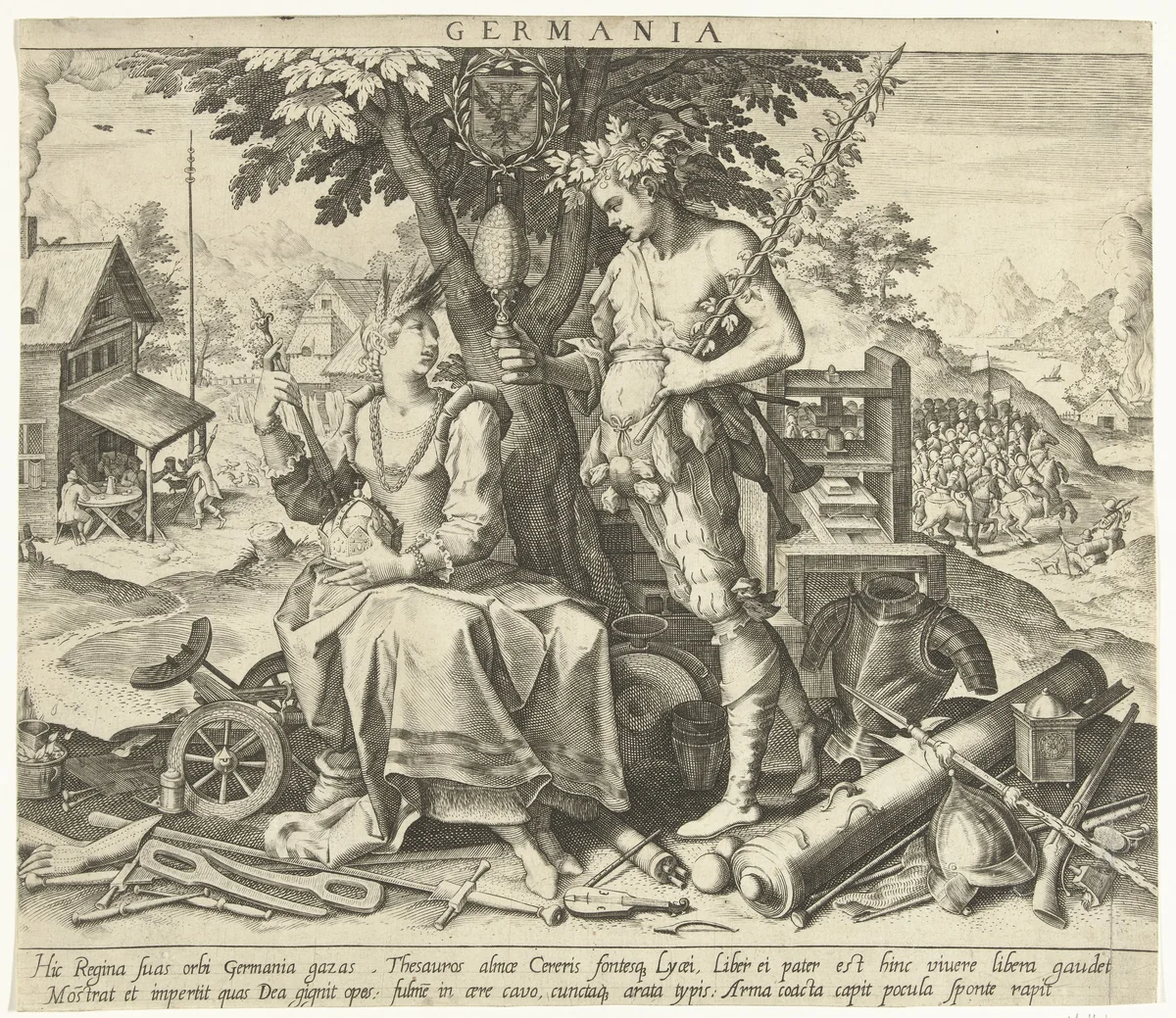 Duitsland by Robert Bossart, print, 1575-1599
