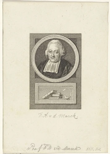 Portret van Frederik Adolph van der Marck by Reinier Vinkeles, print, 1783-1795