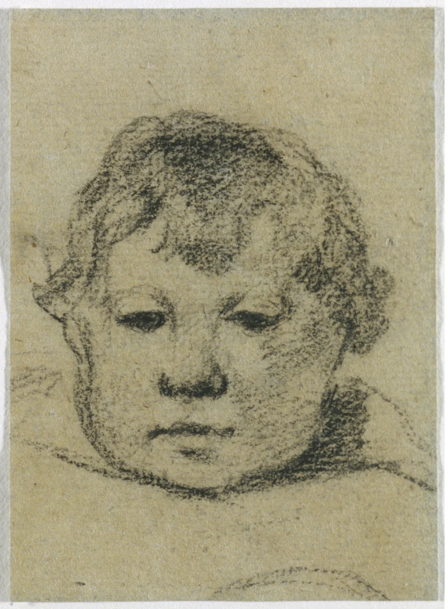 Emil Gauguin as a Child by Paul Gauguin, drawing, 1875-1876