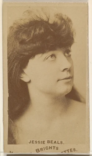 Jessie Beals, from the Actors and Actresses series (N45, Type 1) for Virginia Brights Cigarettes by Allen & Ginter, photograph, 1885-1891