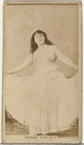 Annie Pixley, from the Actors and Actresses series (N145-8) issued by Duke Sons & Co. to promote Duke Cigarettes by W. Duke, Sons & Co., photograph, 1890-1895