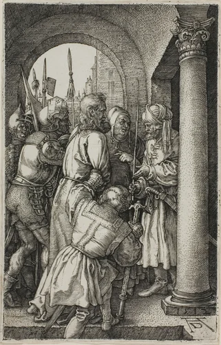 Christ Before Pilate, from The Engraved Passion by Albrecht Dürer, print, 1512