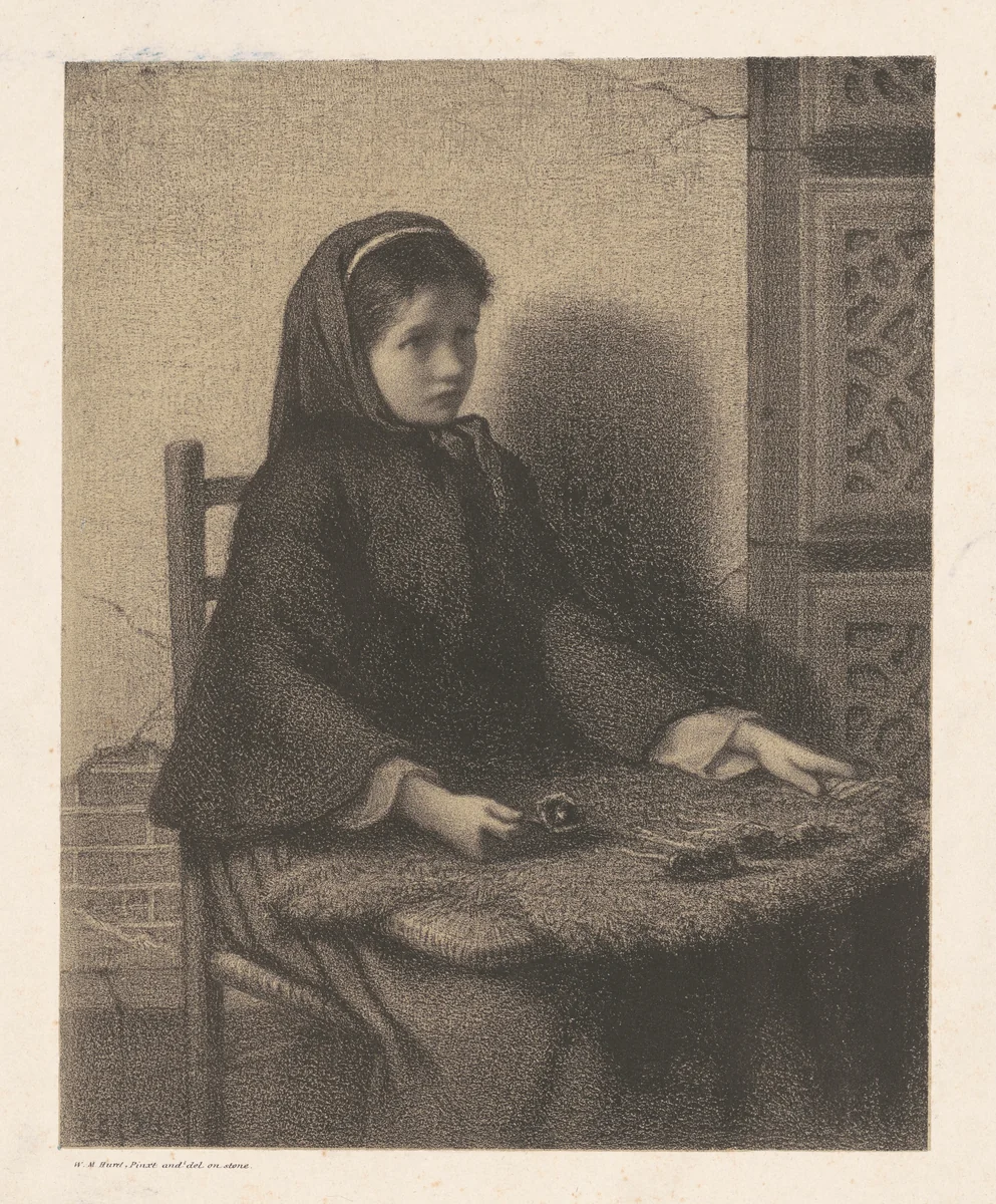 Violet Girl by William Morris Hunt, print, 1857