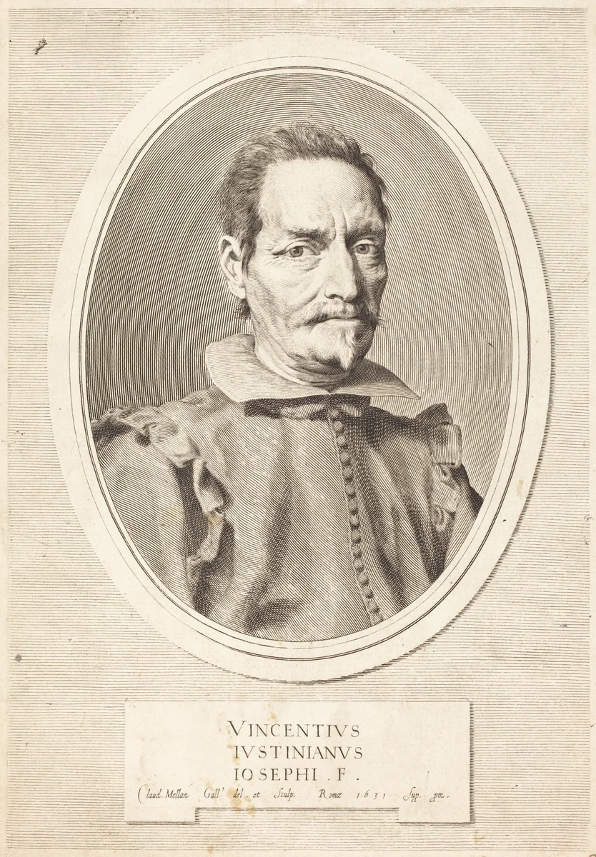 Vincenzo Giustiniani by Claude Mellan, print, 1631