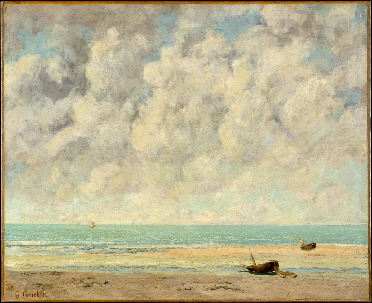The Calm Sea by Gustave Courbet, painting, 1869