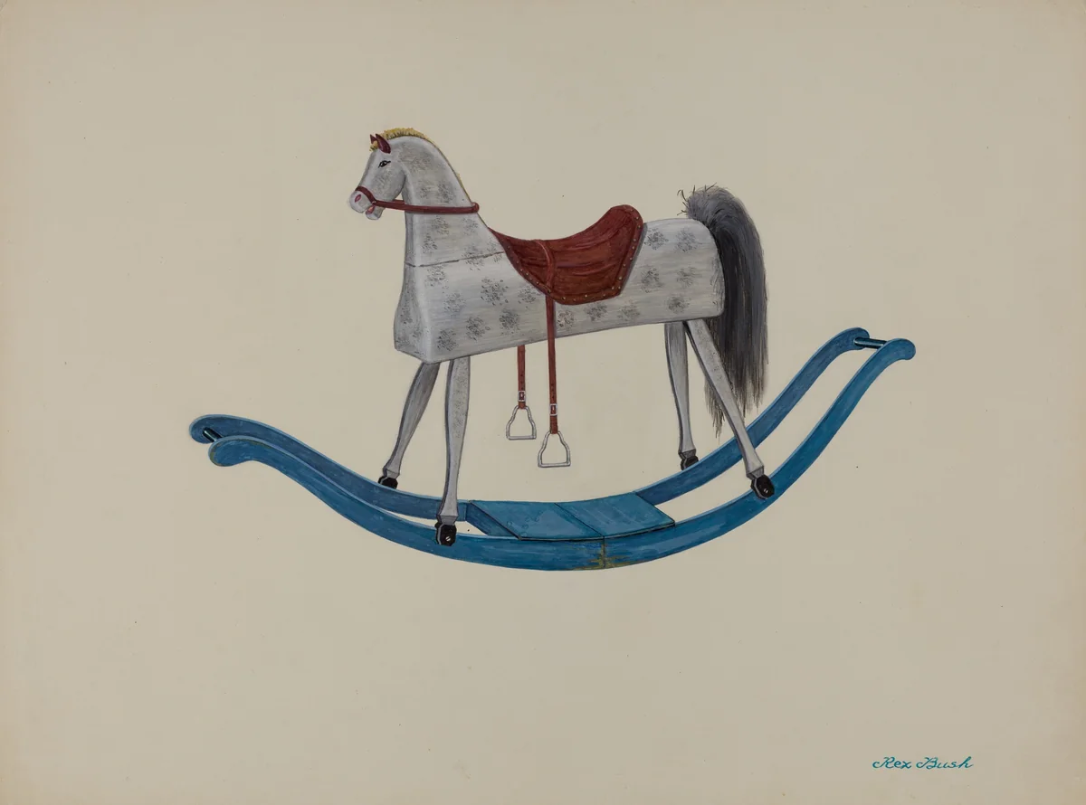Rocking Horse by Rex F. Bush, index of american design, 1937