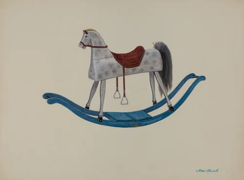 Rocking Horse by Rex F. Bush, index of american design, 1937