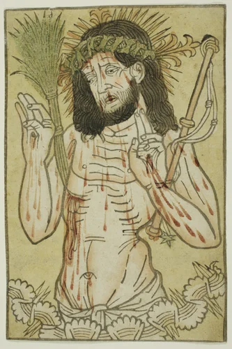 The Man of Sorrows by Artist Unknown, print, 1470-1480