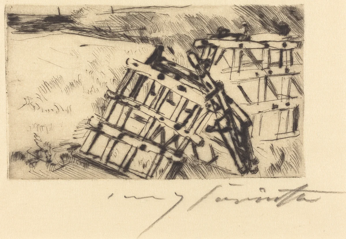 Egge (Harrow) by Lovis Corinth, print, 1916