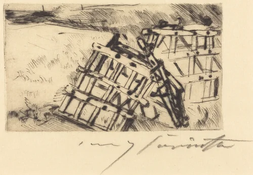 Egge (Harrow) by Lovis Corinth, print, 1916