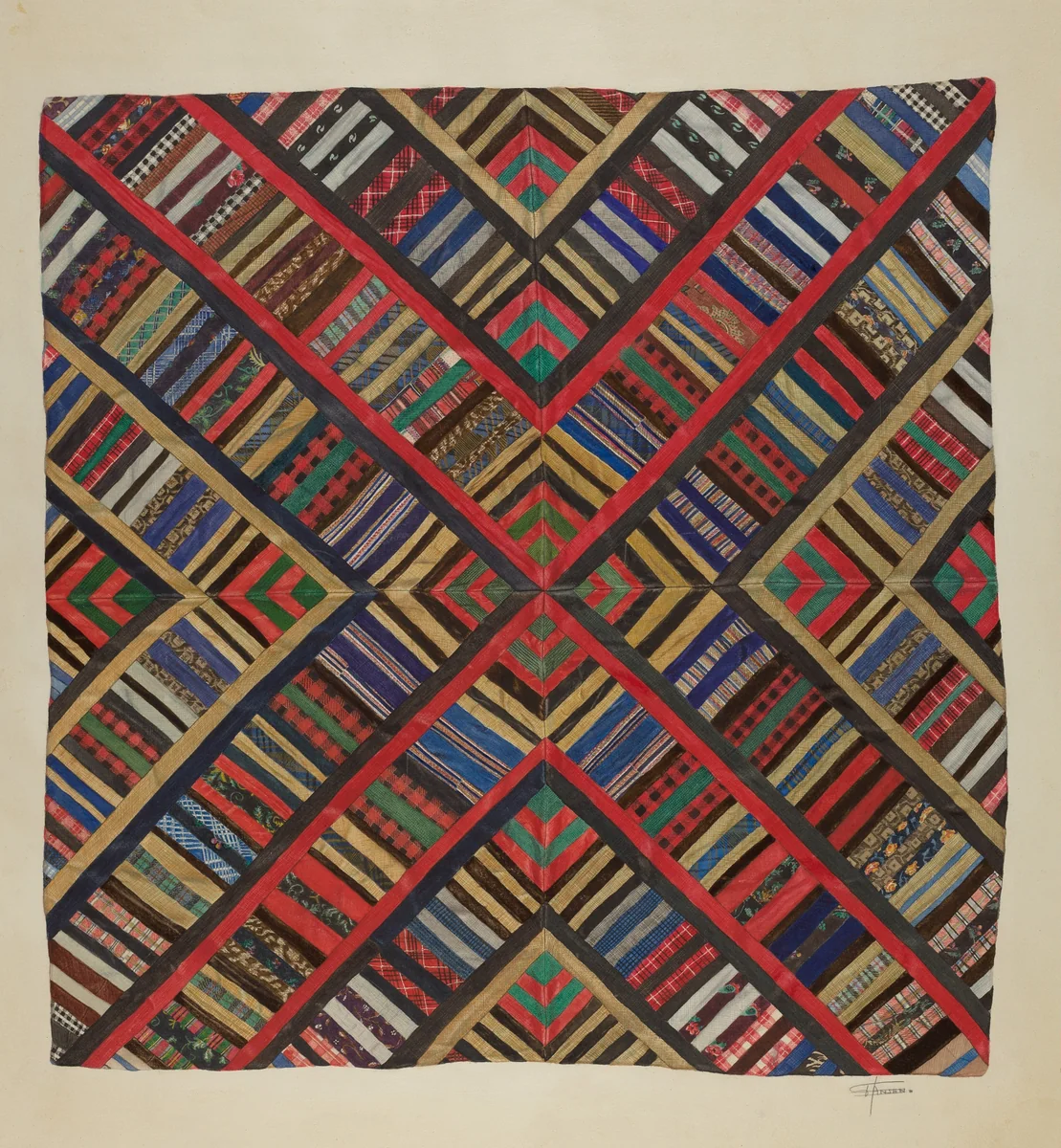 Bedspread by Esther Hansen, index of american design, 1935-1942