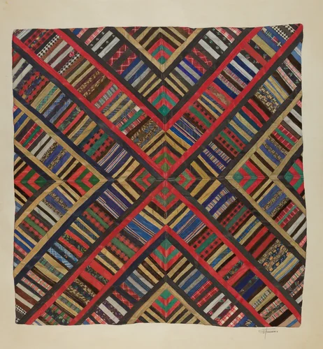 Bedspread by Esther Hansen, index of american design, 1935-1942