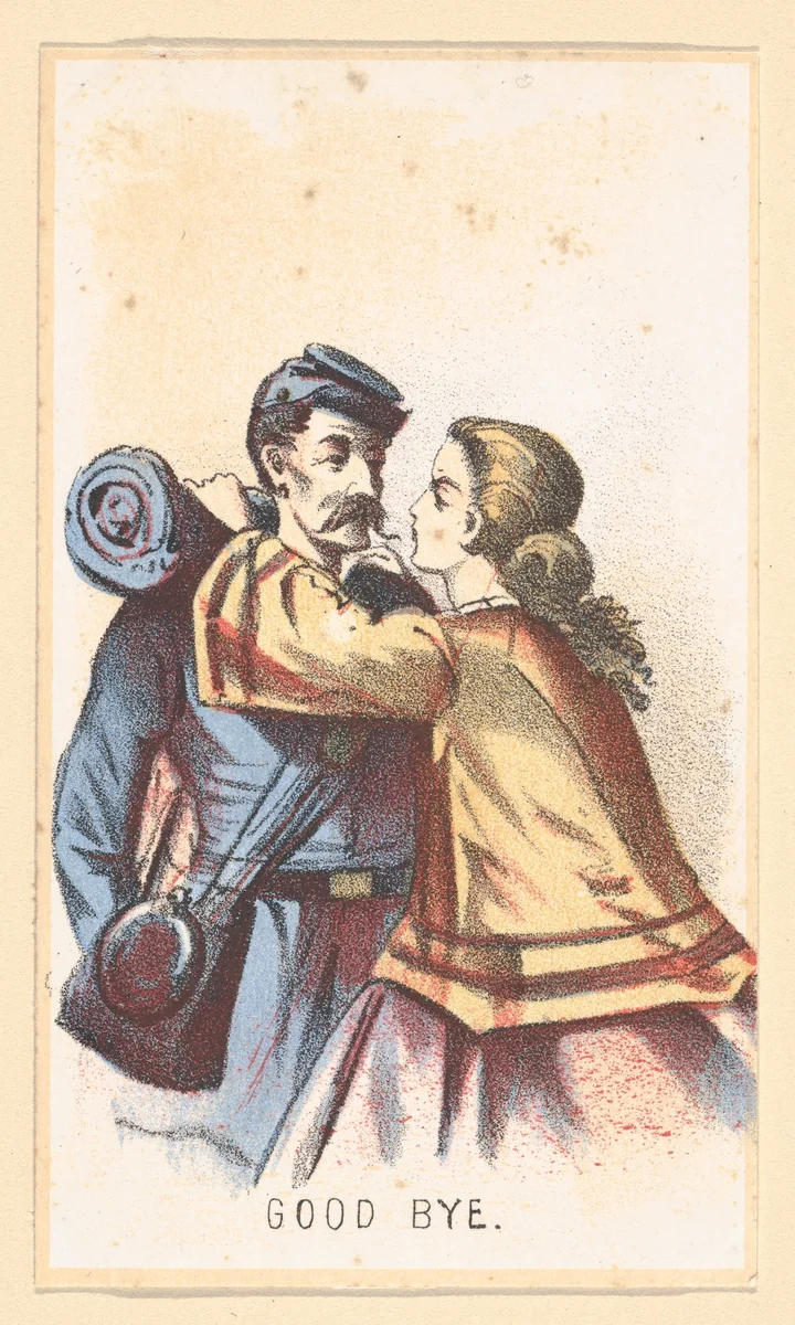 Life in Camp, Part 2: Good Bye by Winslow Homer, print, 1864