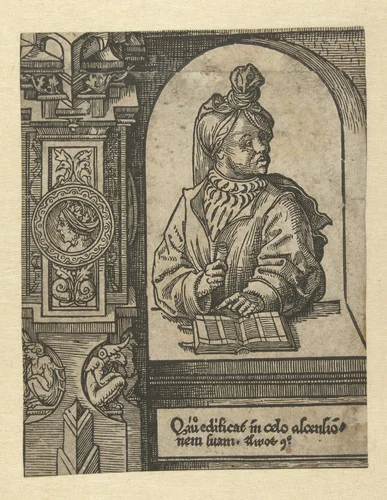 De profeet Amos by Jacob Cornelisz van Oostsanen, print, 1521-1525