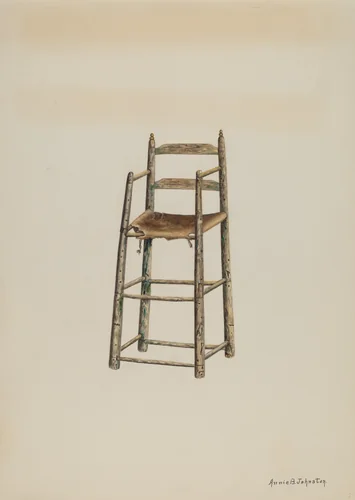 Child's High Chair by Annie B. Johnston, index of american design, 1939