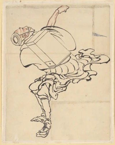 Fan Peddler by Katsushika Hokusai (葛飾 北斎), painting, 1700-1899