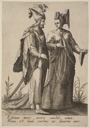 Efficiunt mores uxoris... by Robert Boissard; Jean-Jacques Boissard, print, 1570-1650