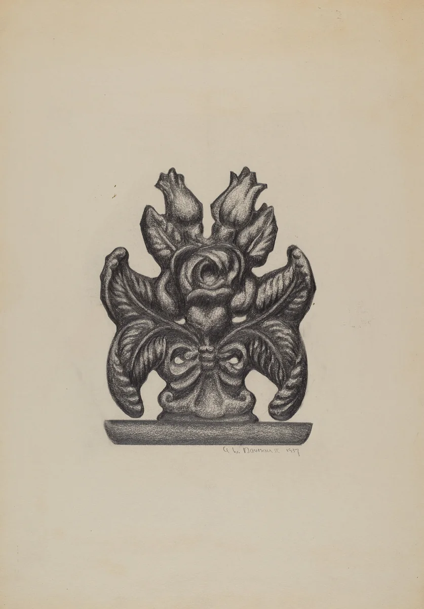 Fragment of Fence by Austin L. Davison, index of american design, 1937