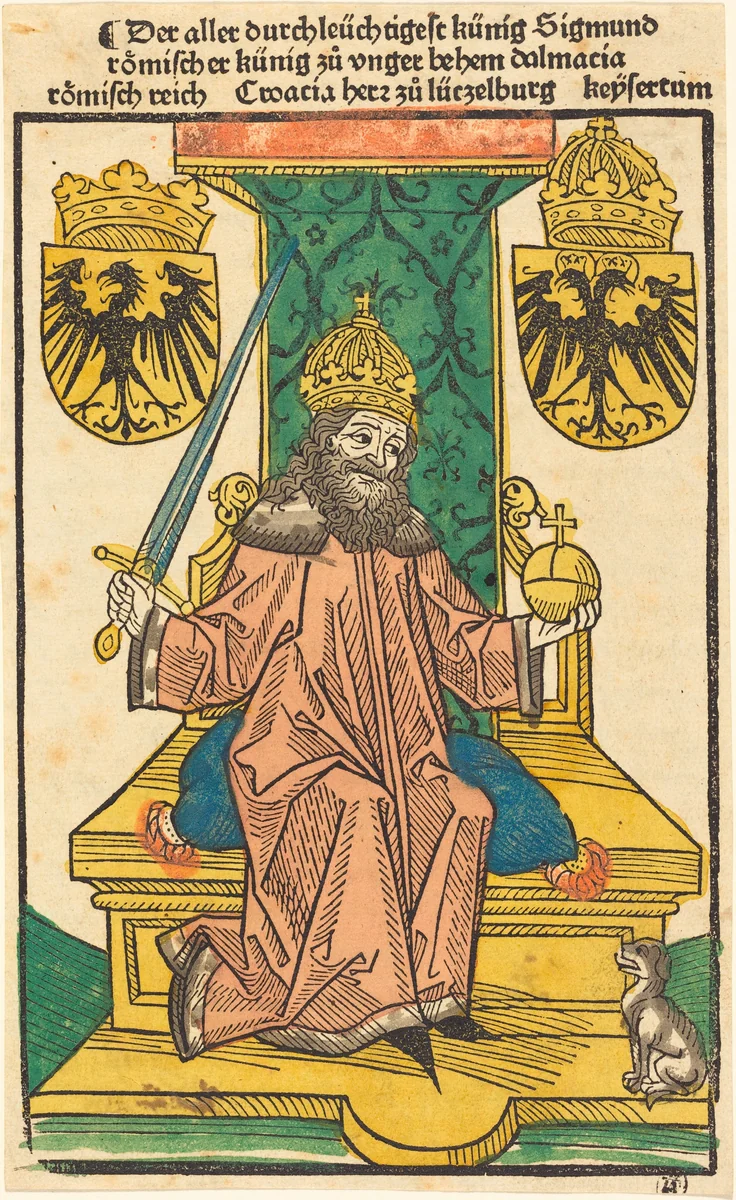 Kaiser Sigmund by German 15th Century, print, 1400-1483